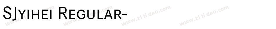 SJyihei Regular字体转换